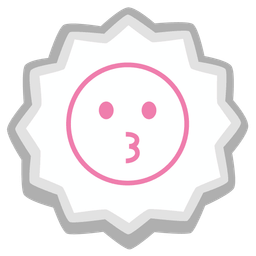 kissing face and fish cake with swirl