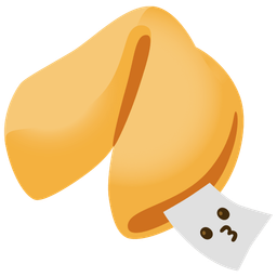 kissing face and fortune cookie