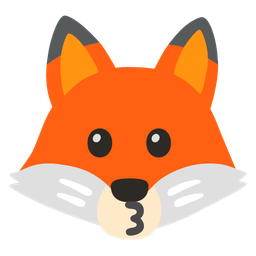 kissing face and fox