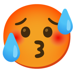 kissing face and hot face