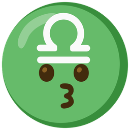 kissing face and Libra