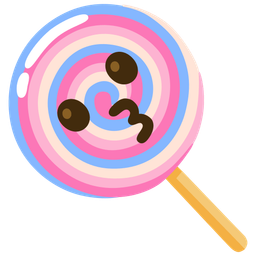 kissing face and lollipop