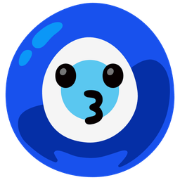 kissing face and nazar amulet