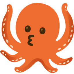 kissing face and octopus