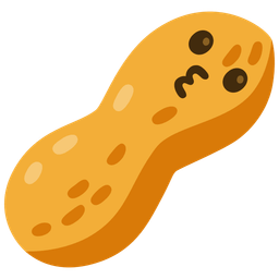 kissing face and peanuts