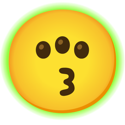 kissing face and radioactive