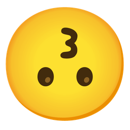 Kissing face and Upside-down face