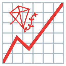kite and chart increasing