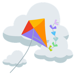 kite and cloud