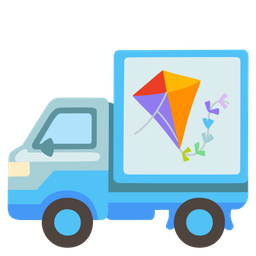 kite and delivery truck