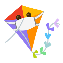kite and face with medical mask