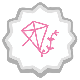 kite and fish cake with swirl