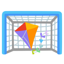 kite and goal net