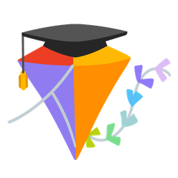 kite and graduation cap