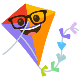 kite and nerd face