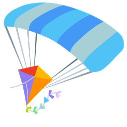 kite and parachute
