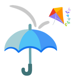 kite and umbrella