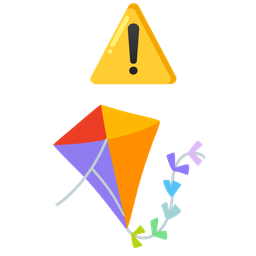 kite and warning