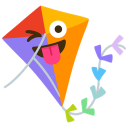 Kite and Winking face with tongue