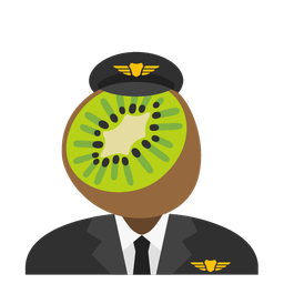 kiwi fruit and airplane
