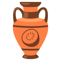 kiwi fruit and amphora