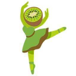 kiwi fruit and ballet shoes