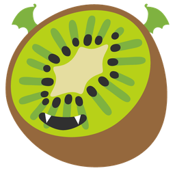 kiwi fruit and bat