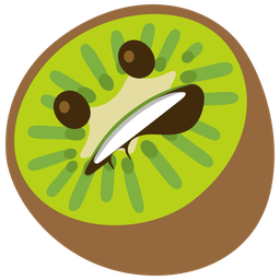 kiwi fruit and biting lip