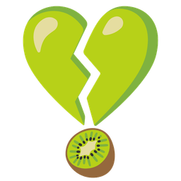 kiwi fruit and broken heart