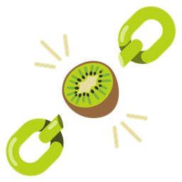 kiwi fruit and chains