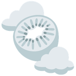 kiwi fruit and cloud