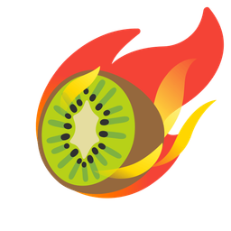 kiwi fruit and comet