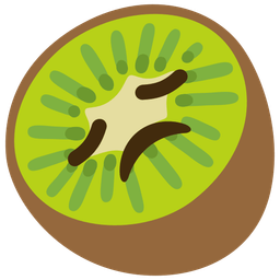 kiwi fruit and disappointed face