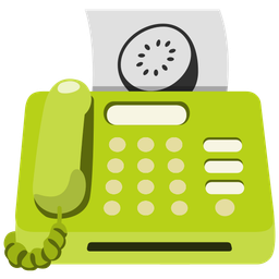 kiwi fruit and fax machine