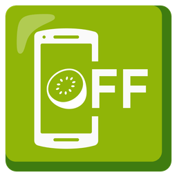 kiwi fruit and mobile phone off