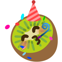 kiwi fruit and partying face