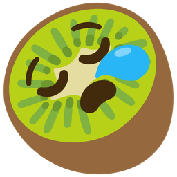 kiwi fruit and sleepy face