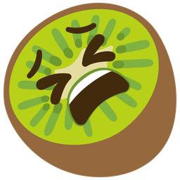 kiwi fruit and tired face