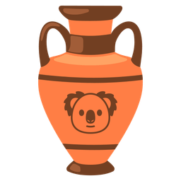 koala and amphora