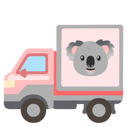 koala and delivery truck