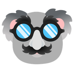 koala and disguised face