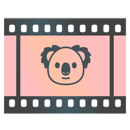 koala and film frames