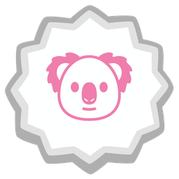 koala and fish cake with swirl