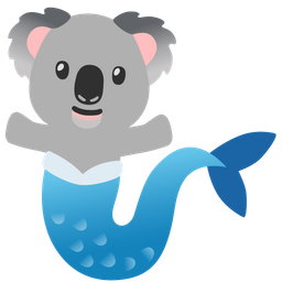 koala and fish