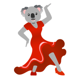 koala and high-heeled shoe