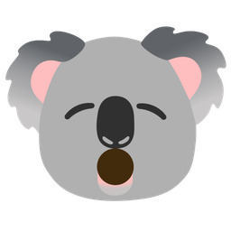 koala and hushed face