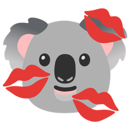 koala and kiss mark