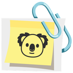 koala and linked paperclips