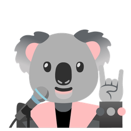 koala and microphone