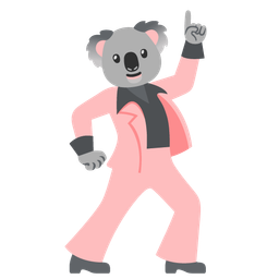 koala and mirror ball